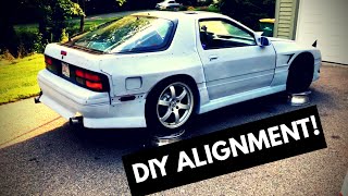 Driveway alignment amp WEIGHT REDUCTION  1JZ DRIFT FC RX7 Ep 19 [upl. by Ailerua]