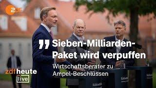 Wirtschaftskrise Scheitern Scholz Habeck und Lindner mit ihren Plänen  ZDFheute live [upl. by Iona893]