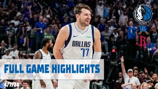 Luka Doncic 37 points Highlights vs Houston Rockets  4724 [upl. by Eseilenna]