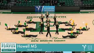 Howell Middle School Pom States 2024 [upl. by Gail]