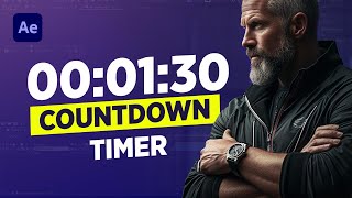 DYNAMIC TIMER COUNTDOWN in After Effects w Expression StepbyStep [upl. by Ahseryt]