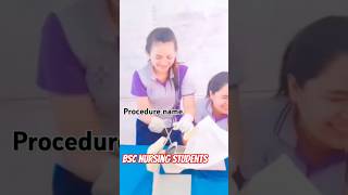 Bsc Nursing Students life 😱😱  catheter kaise lagate hain yoitubeshorts trendingshorts shorts [upl. by Ycat382]