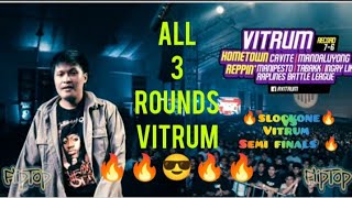 slockone kinupal lang ni vitrum🤣all 3 ROUNDS vitrum vs slockone isabuhay semi finals 🔥 ctto fliptop [upl. by Downey]