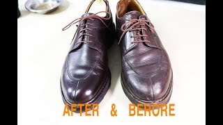 ASMR clean amp restore PARABOOT avignon burgundy VeTiVeR [upl. by Gleeson129]