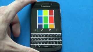 BlackBerry Q10  Display test [upl. by Frankel]