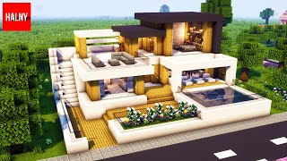 Minecraft modern house 1201 tutorial [upl. by Cann]