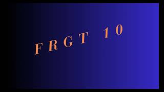 Frgt10 [upl. by Eltsyrc]