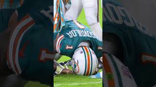 Tua Tagovailoa helped off the field during DolphinsBills game nfl concussion national [upl. by Aicilanna]