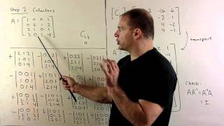 Inverse of 4x4 Matrix Using Adjugate Formula [upl. by Ennasil702]