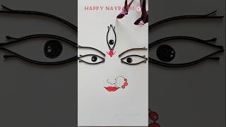 Happy Navratri 🌸🙏  Durga maa art shorts art drawing navratri navratrispecial viralvideo yt [upl. by Retrak507]