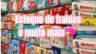 ENXOVAL DE HIGIENE DA BEBÊ 💖 Estoque de Fraldas e muito mais🤰🏻 diáriodegravidez fraldas [upl. by Asiuqram]