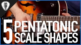 The 5 Pentatonic Scale Shapes  Guitar Lesson [upl. by Treulich]