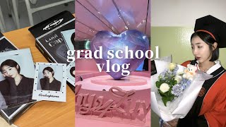 vlog 동국대 대학원생 브이로그 졸업하자마자 입학 석사 1학기 생일주간 쿨캡쳐스 독일어학원 플레이브 팝업스토어 마냥소이 immersoie [upl. by Cibis]