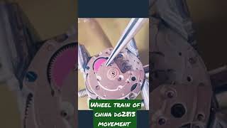 Wheel train of DG 2813 movement Full assembly and disassembly video in yt channel link in comment [upl. by Ahtreb219]