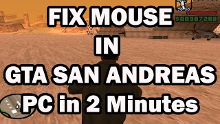 How to fix mouse is not working in GTA San Andreas PC in 2 minutes  Tutorial [upl. by Bledsoe]