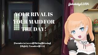 Your Rival is Your Maid for the Day Enemies to LoversFlirtingKissingSlightly TsundereF4A [upl. by Acinomahs]