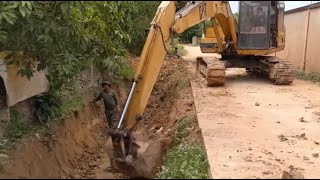 Restore the canal in mud put new Drain with Excavator spent 2days completed [upl. by Santana]