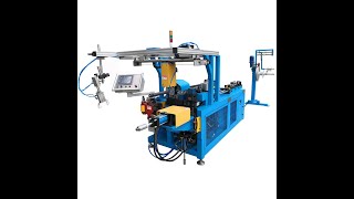 CNC 5 axis Copper tube straightening cutting flaring and bending machine [upl. by Liddy]