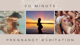 20 Minute Guided Pregnancy Meditation ✨ For Self Care amp Connection [upl. by Euqinommod612]