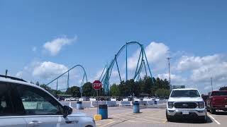 Leviathan at Canadas Wonderland Off Ride Footage Copyright Free [upl. by Arodoeht457]