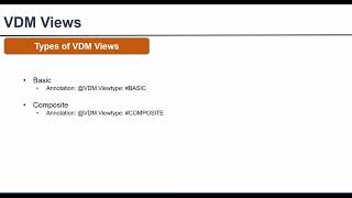 Module 5  Part 7  VDM viewsABAP on HANA  CDS Views  Part 7 [upl. by Stone]