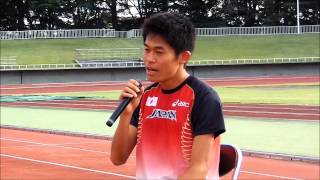 【夢のかけはし２０１２】川内優輝選手のマラソン教室 [upl. by Nelda]