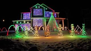 Trista Lights 2016 Christmas Light Show  Featured on ABCs The Great Christmas Light Fight [upl. by Lleruj503]