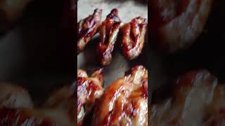 Ultimate BBQ Chicken Wings Recipe youtubeshorts bbqchickenwings bbq [upl. by Rolecnahc]