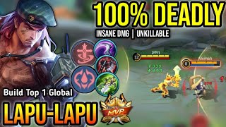 LAPULAPU BEST BUILD 2023  BUILD TOP 1 GLOBAL LAPULAPU  MOBILE LEGENDS✓ [upl. by Ennaeerb]