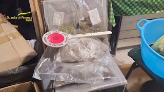 GDF Frattamaggiore  Sequestrati oltre 50 kg di marijuana essiccata [upl. by Lanny]