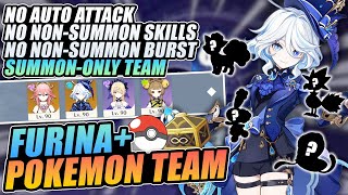 Furina Pokemon Team is my FAVORITE 42 Spiral Abyss Team  Genshin Impact [upl. by Lednek]