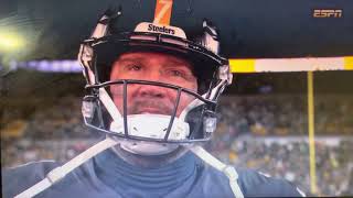 Ben Roethlisberger tears up during his last snap In Pittsburgh 😭😢😔 [upl. by Yemiaj614]