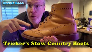 Trickers Stow Country Boots on Derek Does [upl. by Haraz]