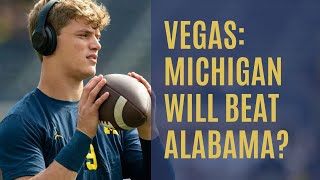 Michigan Chatter 6  Rose Bowl 2024 Michigan vs Alabama  Who Does Vegas Think Will Win [upl. by Cordle]