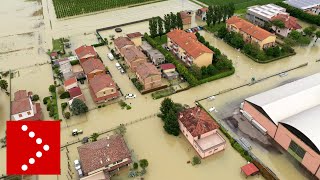 Alluvione Villafranca Forlì le immagini dallalto [upl. by Woodward]