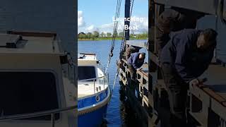 Launching A Boat Waterboat shortvideo [upl. by Maice]