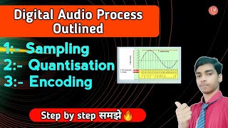 Digital Audio Process Outlined  Sampling  Quantisation  Encoding  Consumer electronics in hindi [upl. by Ashley703]