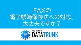 電子帳簿保存法対応ストレージ「DATATRUNK」 [upl. by Eatnom]