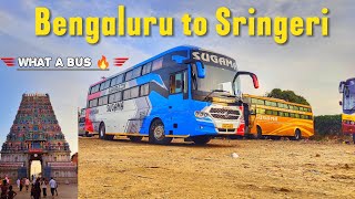 Bangalore to Sringeri by Sugamas Beautiful BS6 Sleeper bus😍 [upl. by Aretse]