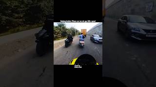 Helping brother iPhone car me rah gya 200 speed😱shortsmotovlogbiker ridervehicleszx10rvirals [upl. by Adias]