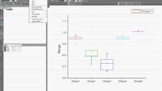 How to make a box and whiskers plot in Origin [upl. by Rosol713]