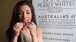 Pearly Whites Coconut Oil amp Activated Charcoal Whitening Strips Tutorial [upl. by Hairacaz]