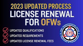 HOW TO RENEW DRIVERS LICENSE FOR OFWs 2023  PAANO MAGRENEW NG LISENSYA PARA SA MGA OFWs [upl. by Guthrie]