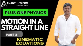 1 Physics Motion in a straight line  Part 3 Kinematic equations [upl. by Odlanyer]