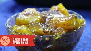 Amazing Sweet amp Sour Mango Pickle a quick and easy sweet mago pickle recipe [upl. by Ahcorb993]