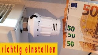 Richtig heizen im Winter  Erklärung Thermostat einstellen [upl. by Wendt]