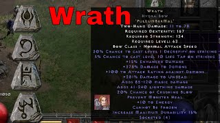 Diablo II Resurrected Rune Words  Wrath Pul Lum Ber Mal [upl. by Bucher]