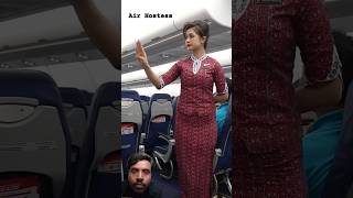 Air hostess service in flight flight lionair airport indigo ajayshortbasti [upl. by Arrad301]