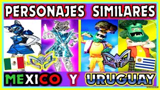 ¿QUIEN ES LA MASCARA  PERSONAJES SIMILARES  MÉXICO Y URUGUAY [upl. by Ahsyekat667]