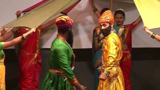 Chatrapati Shivaji Maharaj Powada 7th Std Annual Function 201718 [upl. by Aicirtam]